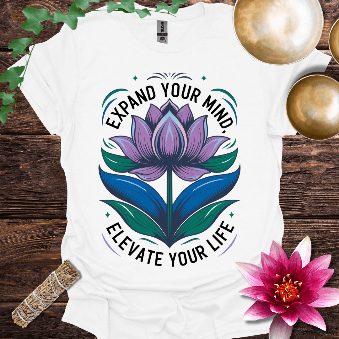 Expand Your Mind Elevate Your Life Lotus T