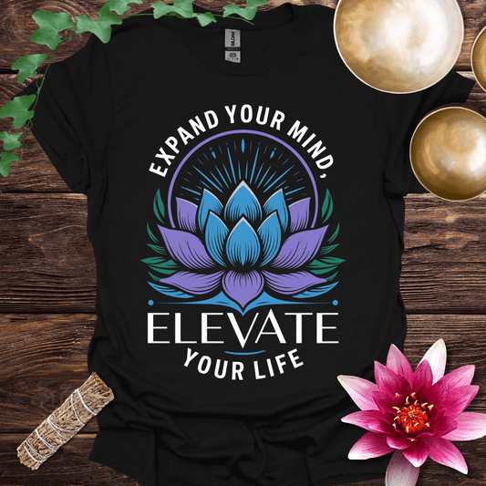 Expand Your Mind Elevate Your Life variant 3 Lotus T