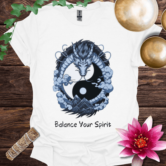 Dragon Blue Yin Yang Balance Your Spirit variant 1 T