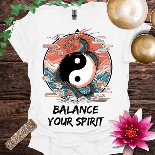 Orange Dragon Yin Yang Balance Your Spirit T