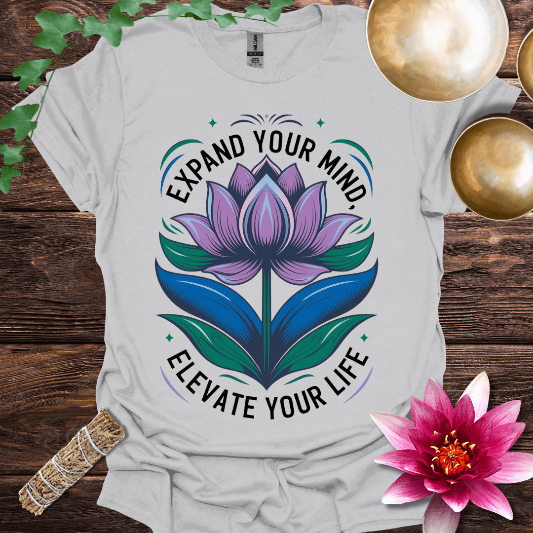 Expand Your Mind Elevate Your Life Lotus T