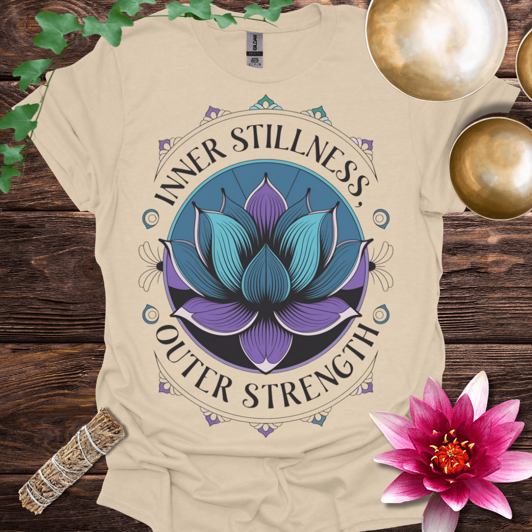 Inner Stillness Outer Strength variant 1 Lotus T