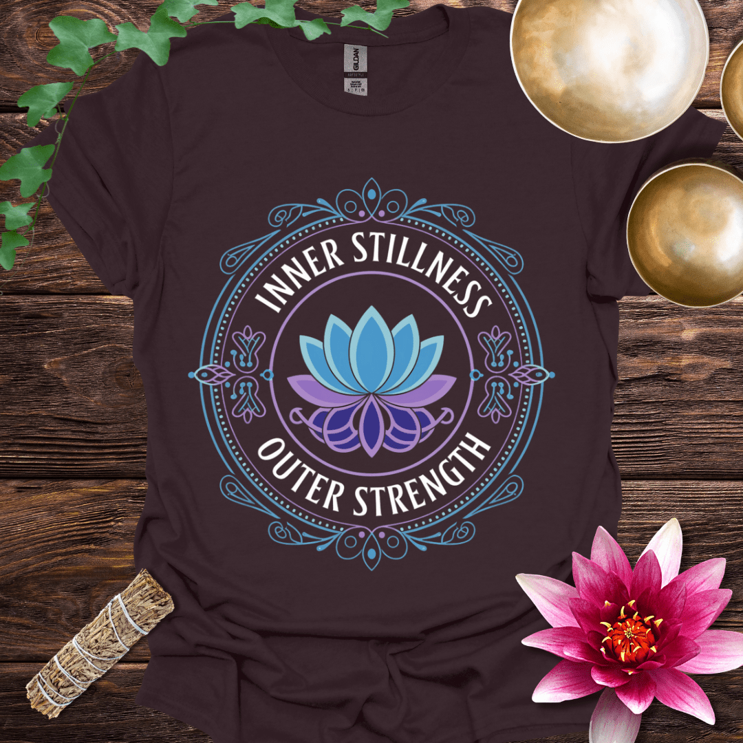 Inner Stillness Outer Strength variant 2 Lotus T
