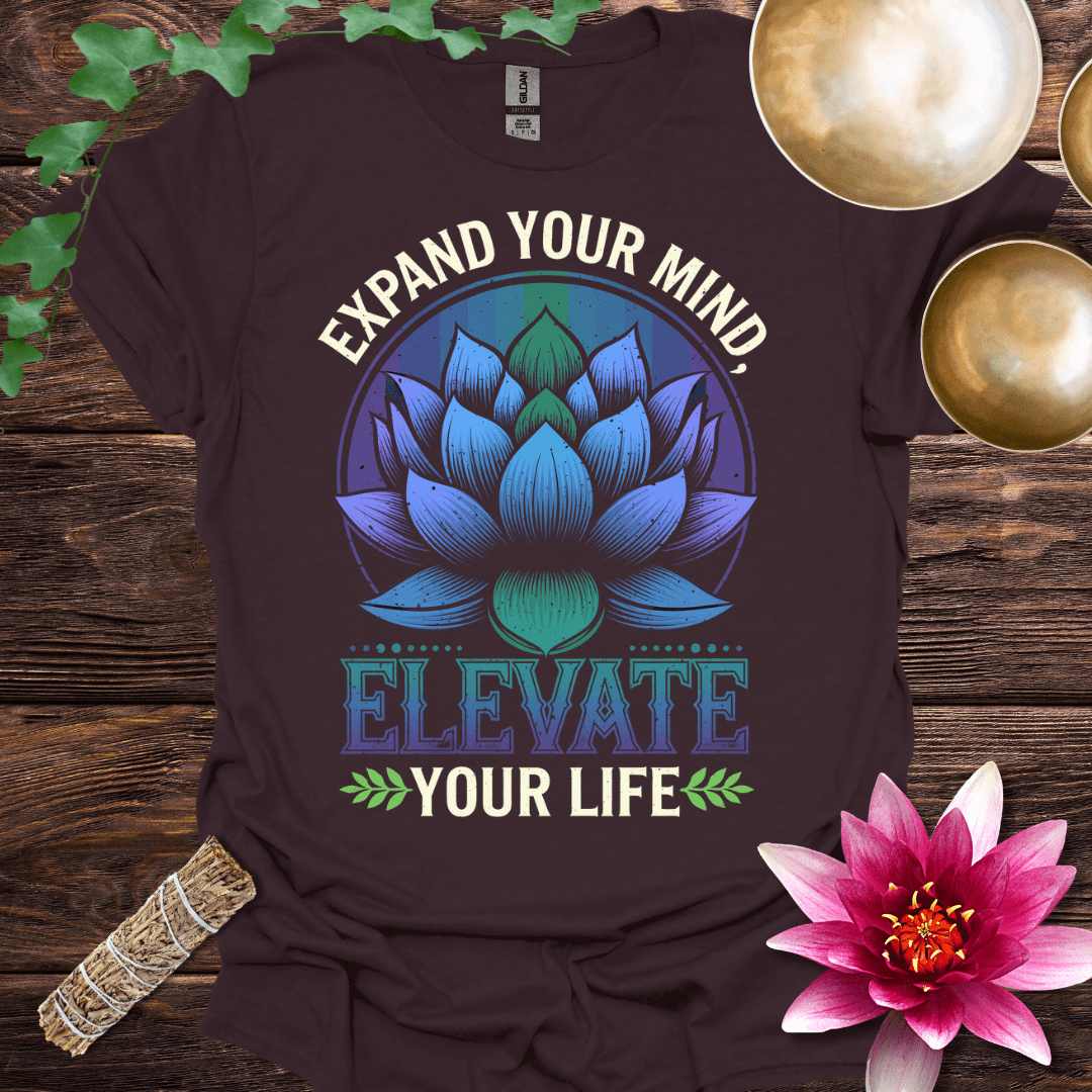 Expand Your Mind Elevate Your Life variant 4 Lotus T