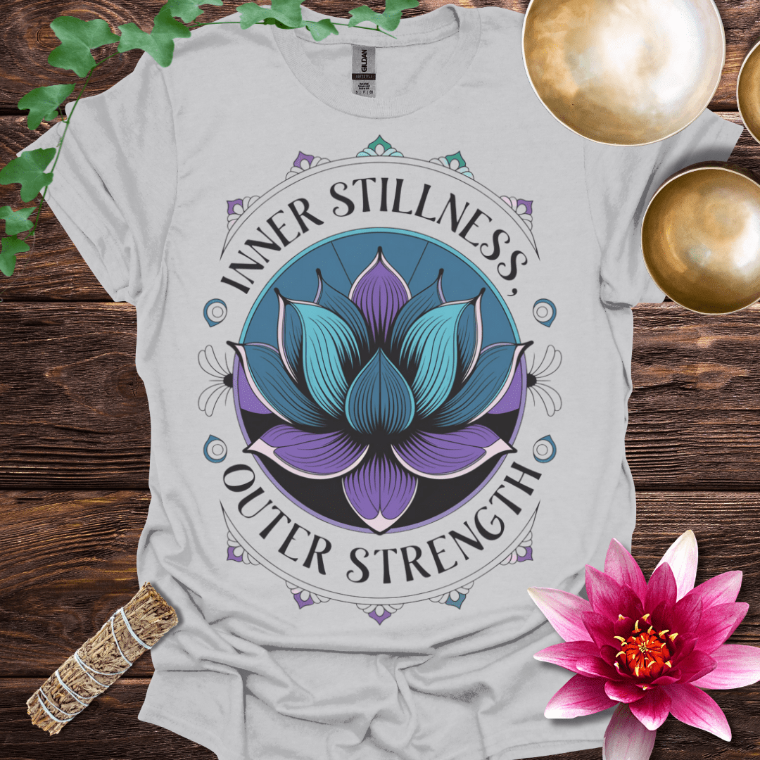 Inner Stillness Outer Strength variant 1 Lotus T
