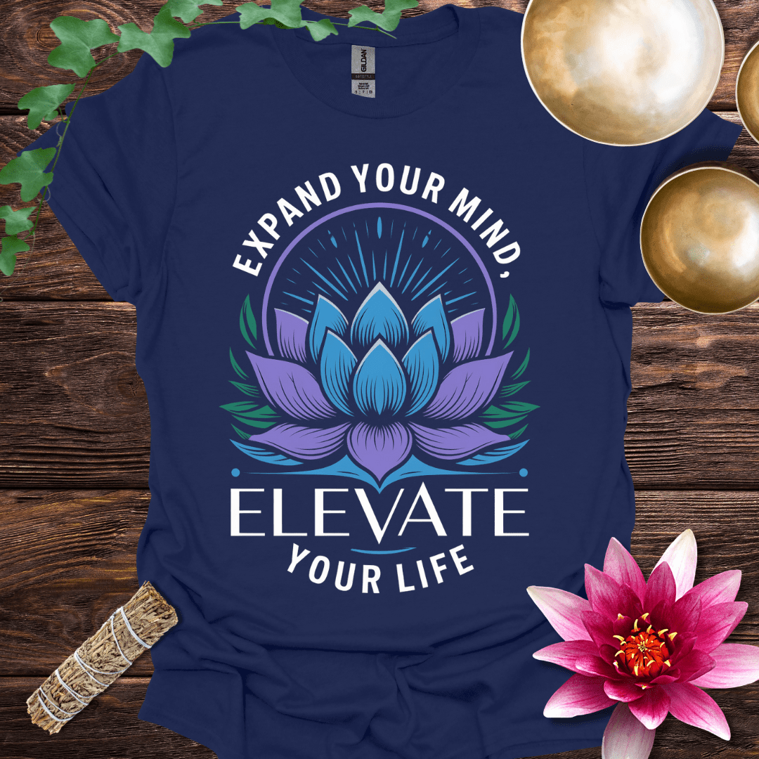 Expand Your Mind Elevate Your Life variant 3 Lotus T