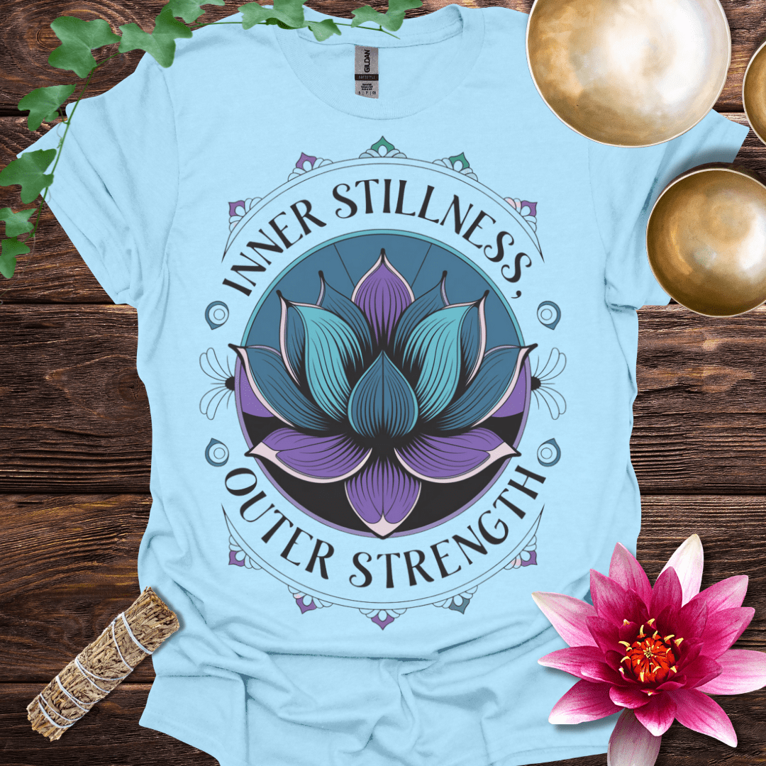 Inner Stillness Outer Strength variant 1 Lotus T