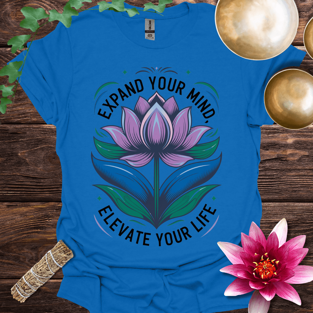 Expand Your Mind Elevate Your Life Lotus T