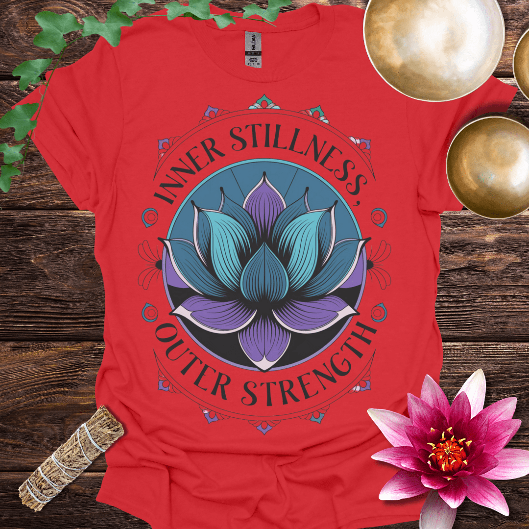 Inner Stillness Outer Strength variant 1 Lotus T